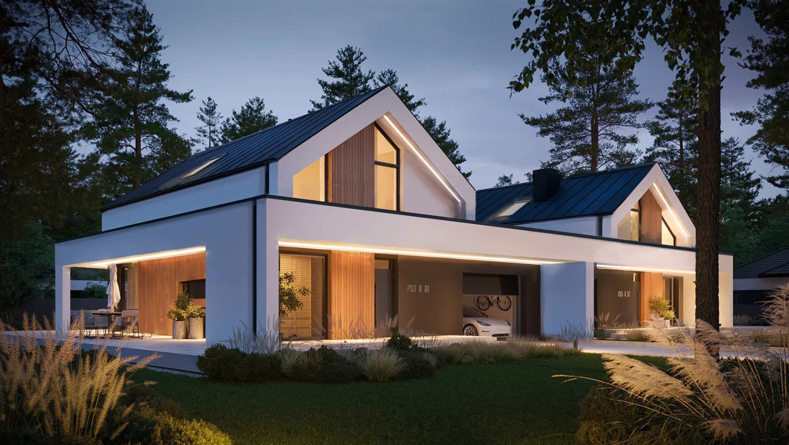 Lasek Sosnowy — Wizualizacja